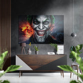 Joker Brushed Aluminium Dibond Wall Art.